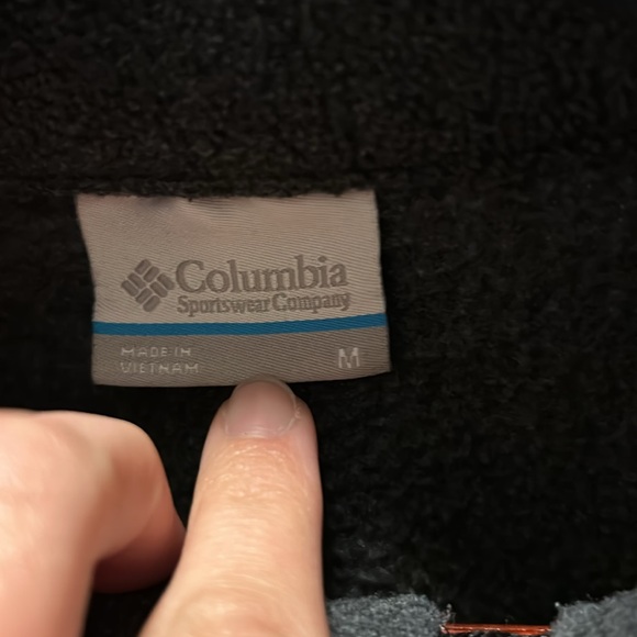 Gray Columbia Fleece Sweater M - Picture 3 of 3
